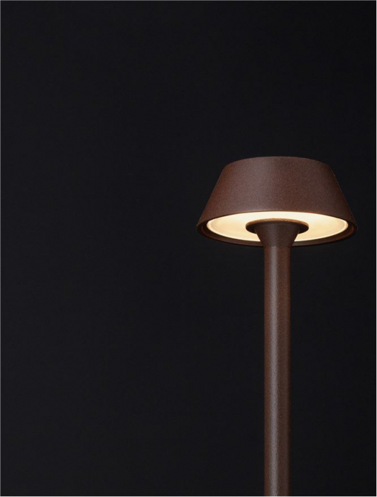 Lampadar exterior Nova Luce ARION 9030559 LED 4W 3000K 193lm Rust Die-Casting Aluminium & Polycarbonate Frost   IP65 [6]