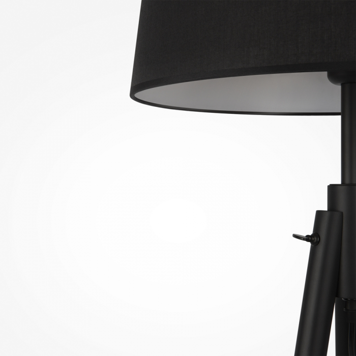 Lampadar Maytoni Calvin Z177FL-01B E27 1x60W -  Metal/Wood Black IP20 [2]