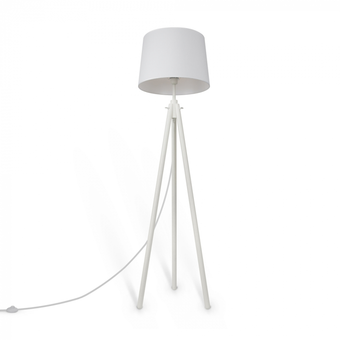 Lampadar Maytoni Calvin Z177FL-01W E27 1x60W -  Metal/Wood White IP20 [4]