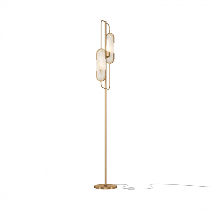 Lampadar Maytoni Marmo MOD099FL-02G G9 2x40W -  Metal/Marble Gold IP20 [4]