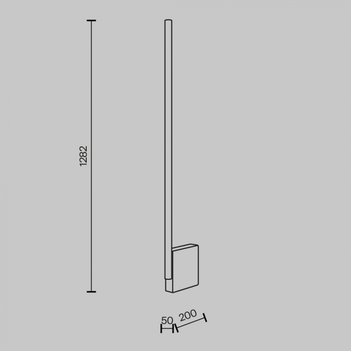 Lampadar Maytoni Solid MOD277FL-L24GR3K LED 24W 3000K 2350lm Concrete Grey IP20 [5]