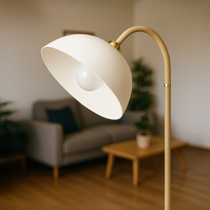 Lampadar Milagro Zack E27 1x E27 max 15W   230V Cashmere Metal & Plastic IP20 [2]