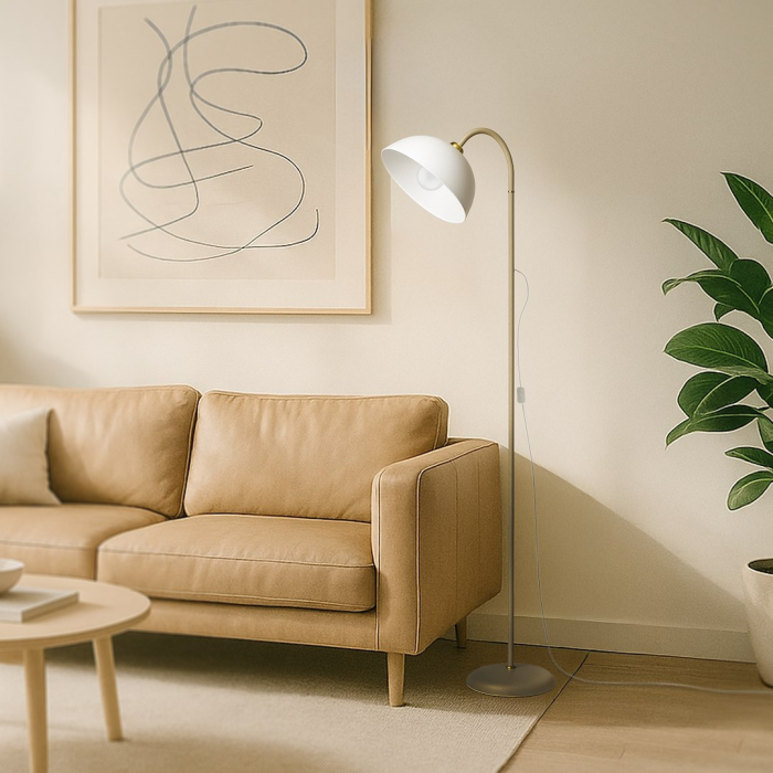 Lampadar Milagro Zack E27 1x E27 max 15W   230V Cashmere Metal & Plastic IP20 [6]