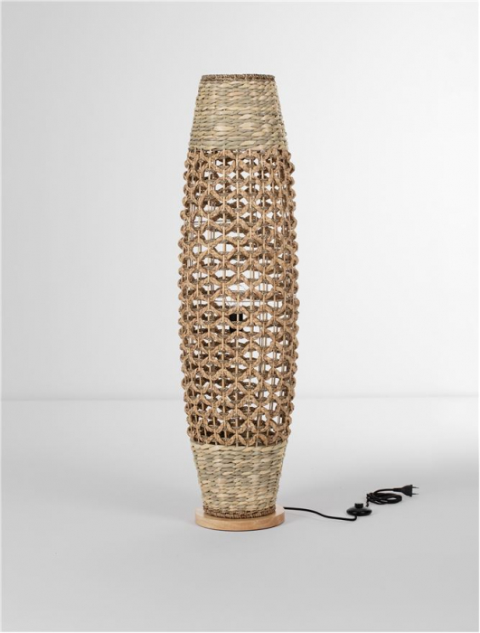 Lampadar Nova Luce ANADA 9586621 Natural Water Hyacinth & Grass Wood Base E27 1x12W IP20 [3]