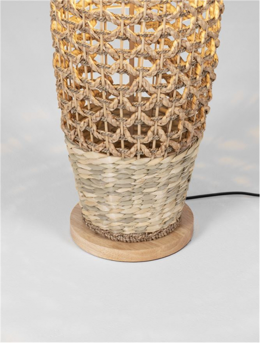 Lampadar Nova Luce ANADA 9586621 Natural Water Hyacinth & Grass Wood Base E27 1x12W IP20 [6]
