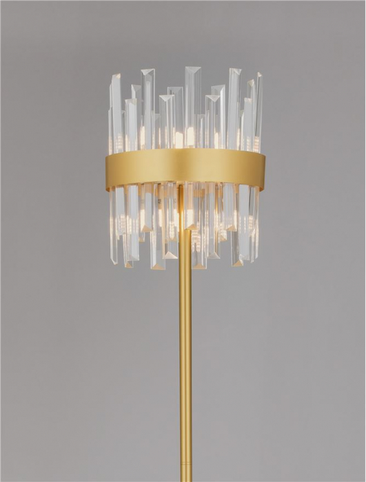 Lampadar Nova Luce Crown, alama, cristal, 10xG9, H.150 cm, 9695123 [2]