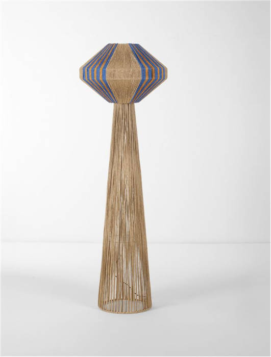 Lampadar Nova Luce DELIE 9586616 Natural, Blue & Yellow Rope E27 1x12W IP20 [3]