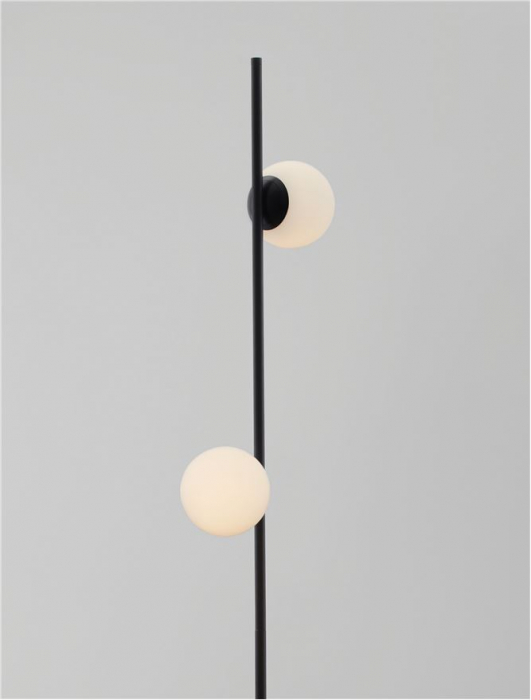Lampadar Nova Luce EDEM LED 16W 1860lm 3000K Sandy Black Aluminium & Opal Glass IP20 [4]
