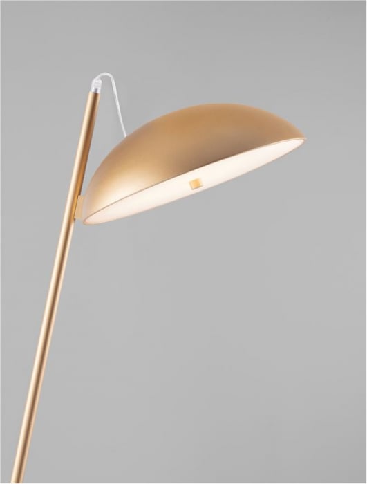 Lampadar Nova Luce FLUTE 9006099 LED 30W 3000K 1958lm Sandy Gold Aluminium  Dimmable IP20 [5]