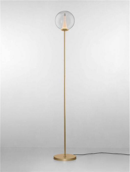 Lampadar Nova Luce GI 9416943 Triac Dimmable Sandy Gold Metal & Clear Glass LED 7W 506lm 3000K IP20 [3]