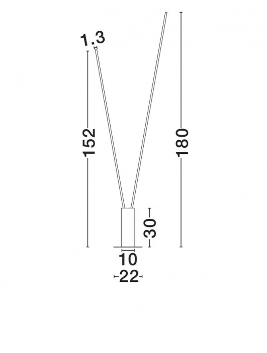 Lampadar Nova Luce KIMOLIA 9088144 Matt White Aluminium LED 49W 3492lm 3000K IP20 [6]