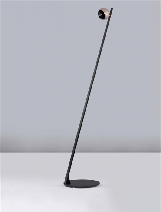 Lampadar Nova Luce LUSA 9088124 Touch Dimmable Champaign Gold Aluminium & Black Base LED 6W 779lm 3000K IP20 [4]