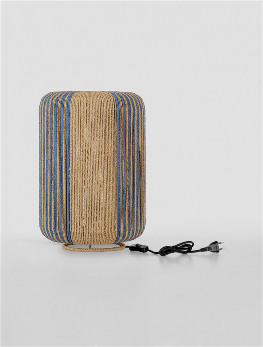 Lampadar Nova Luce MILA 9586611 Natural, Blue & Yellow Rope E27 1x12W IP20 [3]