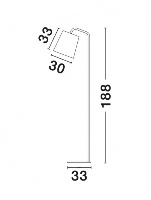 Lampadar Nova Luce STABILE E27 1x12W   Matt White Metal Outside Matt White Inside Black Fabric Wire IP20 [2]