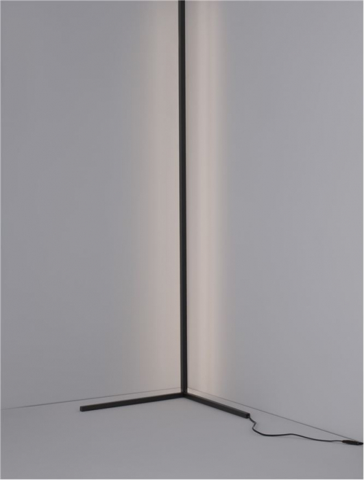 Lampadar Nova Luce V-LINE LED 18W 1700lm 3000K Sandy Black Aluminium& Acrylic IP20 [8]