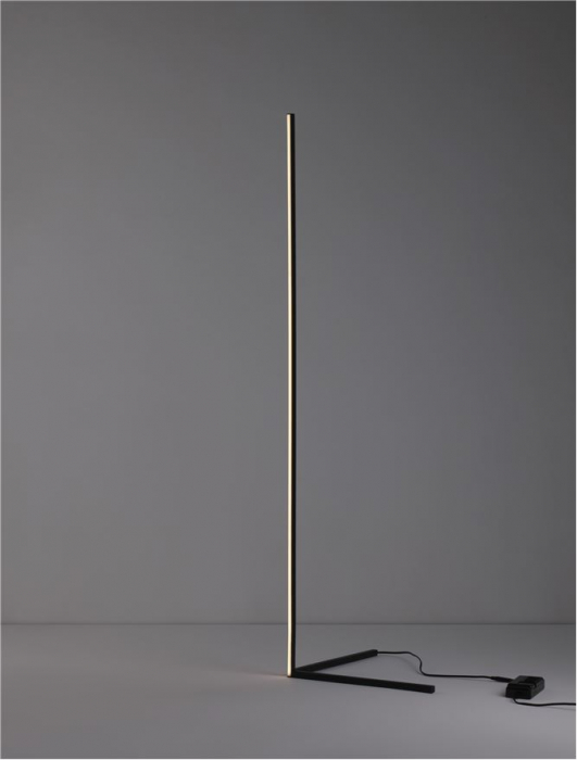 Lampadar Nova Luce V-LINE LED 18W 1700lm 3000K Sandy Black Aluminium& Acrylic IP20 [3]