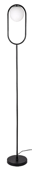 Lampadar Rabalux Ghita E27 1x MAX 20W  metal sticlă negru IP20 [2]