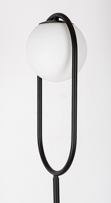 Lampadar Rabalux Ghita E27 1x MAX 20W  metal sticlă negru IP20 [4]