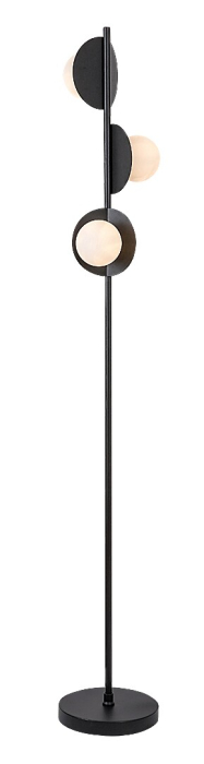 Lampadar Rabalux Jules G9 3x MAX 5W  metal sticlă negru IP20 [1]