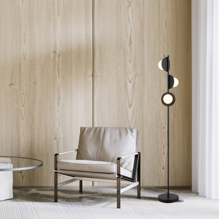 Lampadar Rabalux Jules G9 3x MAX 5W  metal sticlă negru IP20 [7]