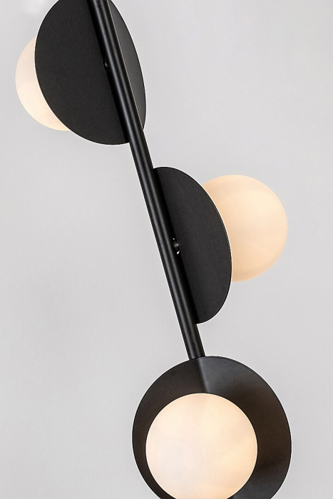 Lampadar Rabalux Jules G9 3x MAX 5W  metal sticlă negru IP20 [4]