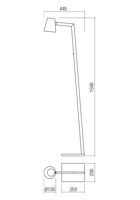 Lampadar REDO Mingo  01-1556 E27 1x42W Nedimabil IP20 Alb Mat [2]