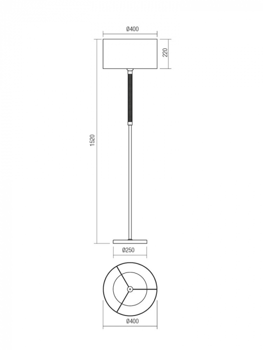 Lampadar Smarter ASTRID 01-1179 Chrome E27 1x42W   IP20 [2]