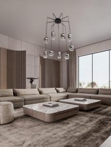 Lustra AELIA Nova Luce 9009144 LED 36 W, 3766 lm, 3000K IP20 Black Smokey Gray [5]