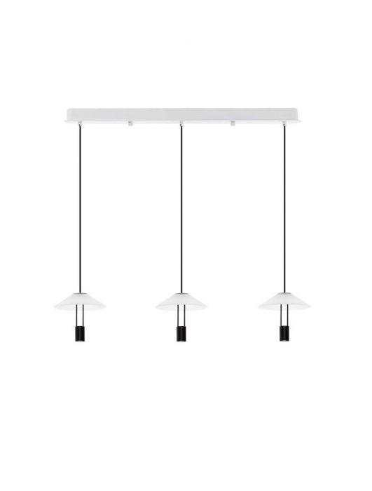 Lustra Nova Luce ANAFI 9695277 Sandy Black Steel & Aluminium Clear Frosted Acrylic LED 24W 850lm 3000K IP20 [1]