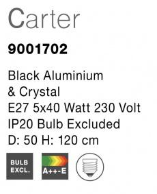 Lustra CARTER Nova Luce 9001702 5xE27 IP20 Black [2]