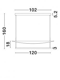 Lustra DIONA Nova Luce 9580677 LED 81 W, 5160 lm, 3000K IP20 Sandy Black [5]