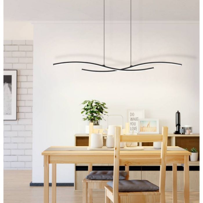 Lustră EGLO ALBORAYA 31227, 20,7W, 3000K, Oțel, Negru [2]