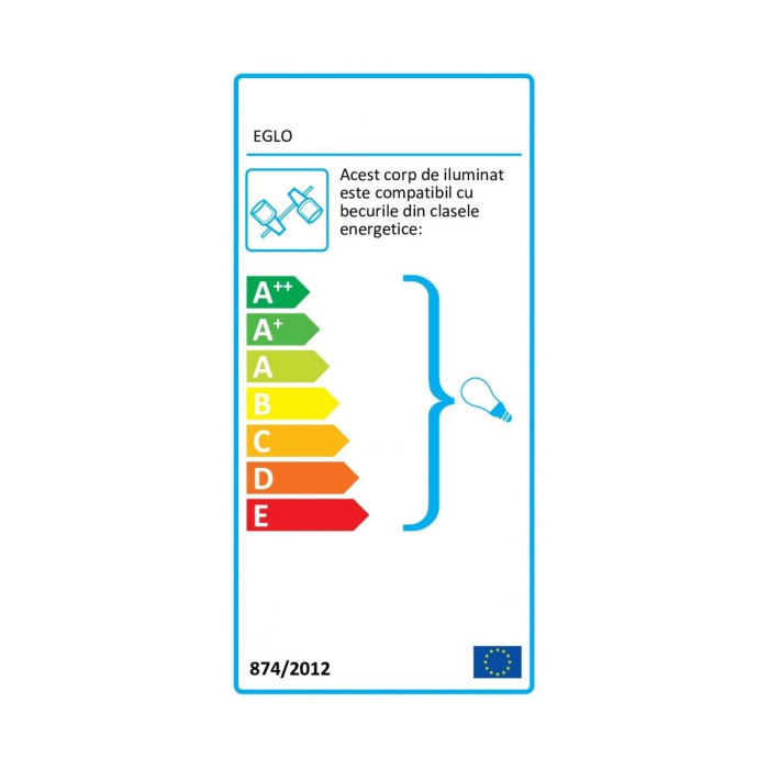 Aplica/Plafoniera EGLO Consuma 1 901966 GU10 3X5W 220-240V,50/60Hz L 400mm x l 80mm otel negru  IP44 [6]