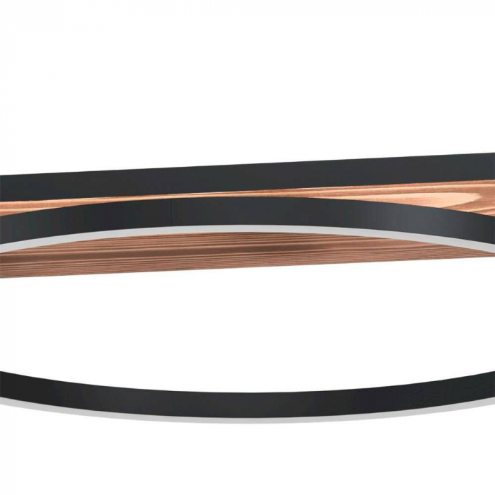 Lustra EGLO BOYAL 99624, LED 12W;12W;16W, 5850lm, 3000K, Otel, Lemn, Negru, Maro Rustic, Ceramica, Alb [3]