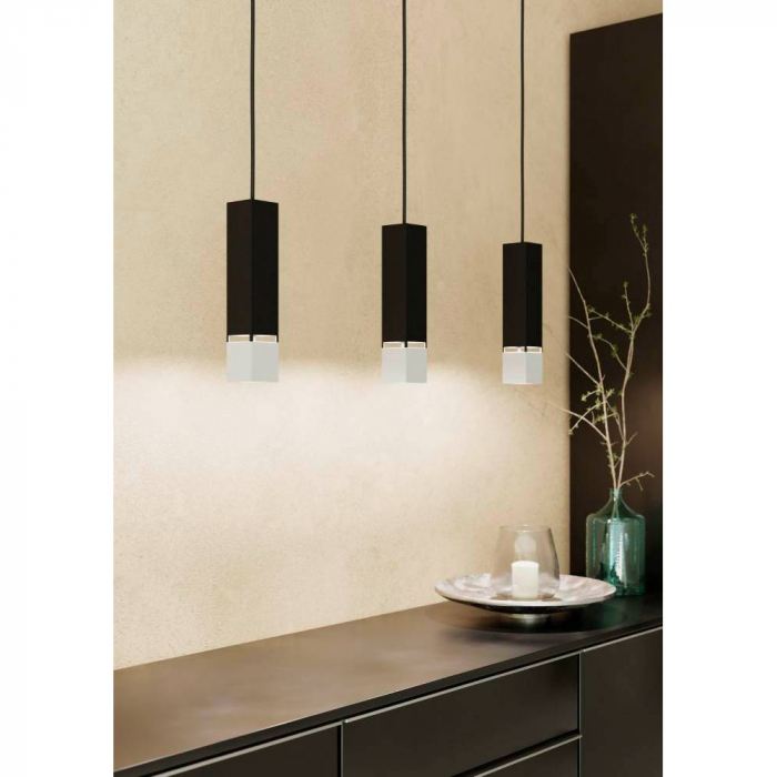 Lustra EGLO BUTRANO 99698, GU10 3X4,5W, Negru, Argintiu [2]