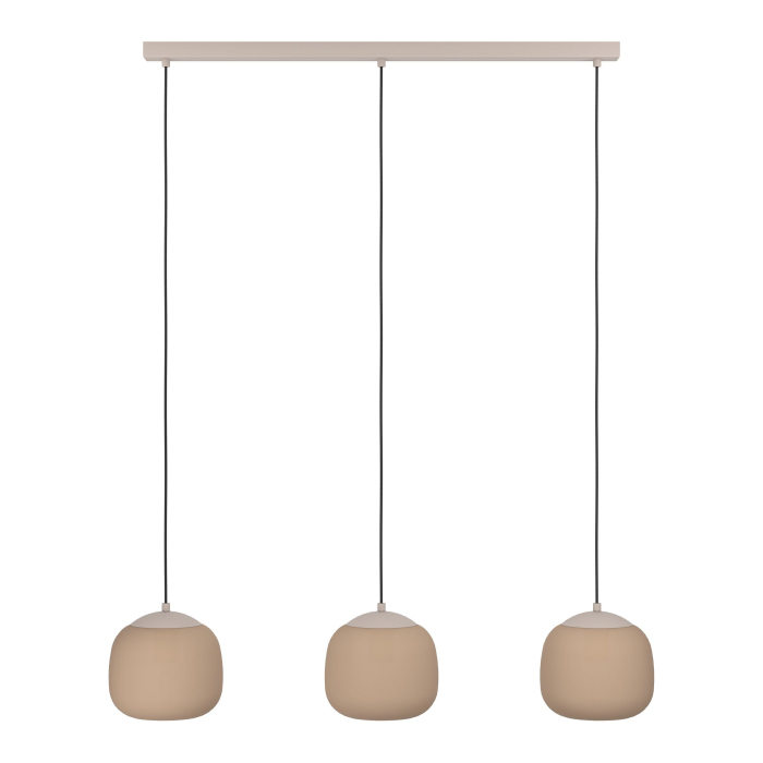 Lustra EGLO Cominio 900894 E27 3X40W 220-240V,50/60Hz L 885mm x l 185mm x H 1100mm otel taupe sticla gravata sandy IP20 [4]