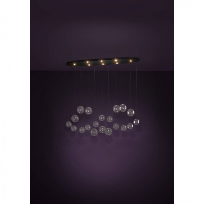 Lustră EGLO ESPARDELLO 390344, 8X5,4W, 3000K, Oțel, Negru [2]