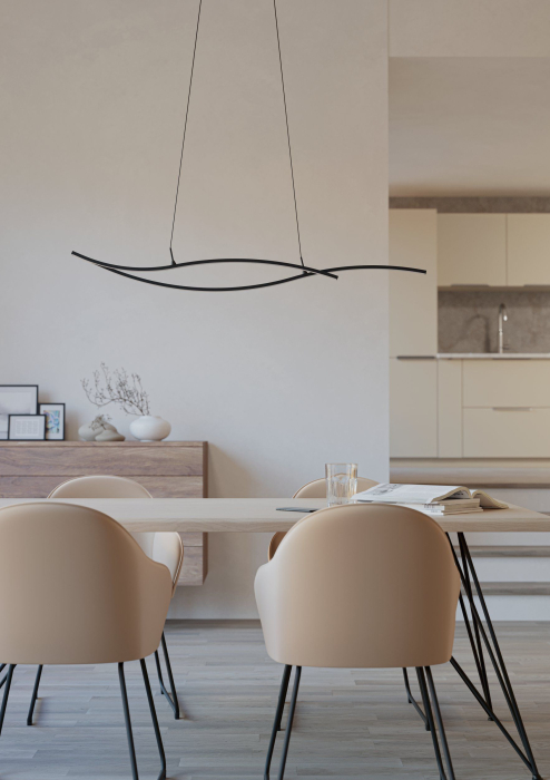 Lustra EGLO Grisolia 901207 LED 20W 4000K 2500lm 220-240V,50/60Hz L 1150mm x l 70mm x H 1200mm plastic/otel negru plastic alb IP20 [2]