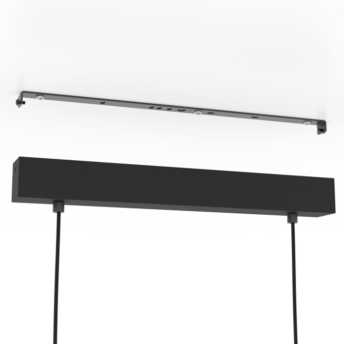 Lustra EGLO Libertad 1 900349 E27 3X40W 220-240V,50/60Hz L 760mm x l 140mm x H 1100mm otel/lemn negru/maro  IP20 [3]