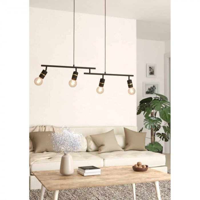Lustra EGLO LURONE 900177, E27 4X10W, Negru, Alama [2]