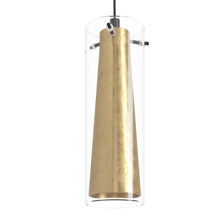 Lustra EGLO Pinto Gold 97653 E27 4X40W 220-240V,50/60Hz L 905mm x l 360mm x H 1100mm otel negru sticla gold transparent IP20 [3]