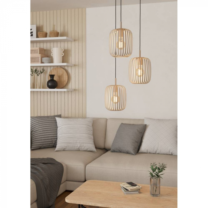 Lustră EGLO ROMAZZINA 900687, E27, 3X40W, Oțel, Culoarea nisipului [2]