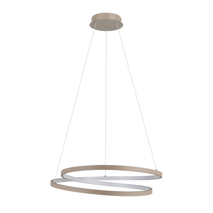Lustra EGLO Ruotale 901139 LED 36W 3000K 4500lm 220-240V,50/60Hz H 1500mm x Ø550mm aluminiu/otel sandy plastic alb IP20 [4]