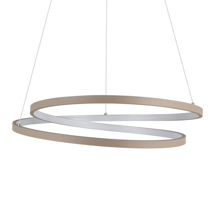 Lustra EGLO Ruotale 901139 LED 36W 3000K 4500lm 220-240V,50/60Hz H 1500mm x Ø550mm aluminiu/otel sandy plastic alb IP20 [3]