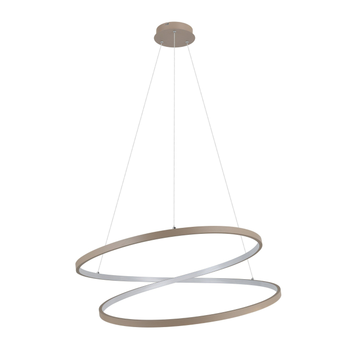 Lustra EGLO Ruotale 901141 LED 42W 3000K 5000lm 220-240V,50/60Hz H 1500mm x Ø700mm aluminiu/otel sandy plastic alb IP20 [6]