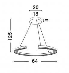 Lustra ELMO Nova Luce 9019729 LED 48 W , 2878 lm, 3500 K IP20 Chrome [4]