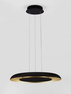 Lustra Nova Luce EPOS 9345713 Triac Dimmable Sandy Black & Brushed Gold Aluminium, Metal & Polycarbonate LED 38W 2100lm 2700K+4000K IP20 [2]