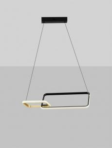 Lustra Nova Luce IMAR 9001107 Triac Dimmable Sandy Black & Gold Steel & Aluminium LED 36W 1685lm 3200K IP20 [4]