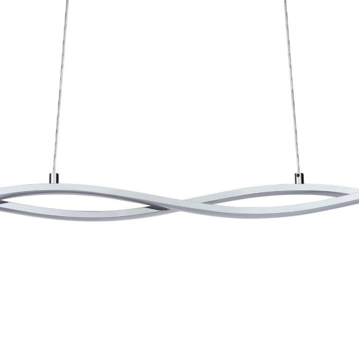 Lustră LASANA 2 96104, LED, 2X13W, 3000K, 1300 lm, IP20, oțel, aluminiu, crom, plastic, alb [2]