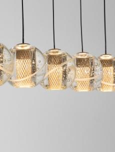 Lustra Nova Luce LICIO 9186961 Triac Dimmable Gold Metal & Blown Glass LED 16W 832lm 3000K IP20 [5]